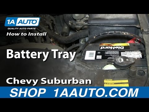 How To Install Replace Battery Tray 2000-06 Chevy Suburban Tahoe GMC Yukon