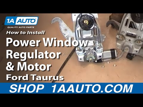 How To Install Replace Power Window Regulator and Motor Ford Taurus Mercury Sable 96-07 1AAuto.com