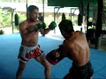 Ray Elbe trains with Malaysian WMC Royal Cup of Kedah champion Ritthidate Aor. Chuyoong
