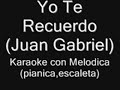 Juan Gabriel yo te recuerdo hecho con melodica,pianica