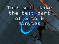 this is where i chose to do my terminal velocity achievement in portal. there are loads of spots you can do this but i happened upon this nice location at the beginning of test chamber 14.