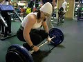 Angie mc namara deadlifts 200lbs in limerick gym