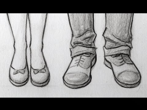 how to draw sneakers