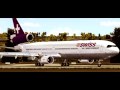 PMDG MD-11 Takeoff At Zurich LSZH (Swiss Airlines)