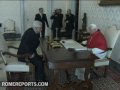 Palestinian President Mahmoud Abbas visits Pope Benedict XVI