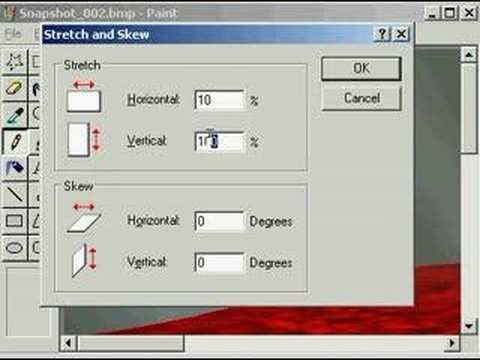 how to resize an image in paint windows xp