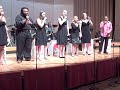 the spotlighters vocal jazz ensemble and the new jazz ensemble perform lonely avenue by ray charles, arranged by chuck israels. jessica israels & joren cain, directors. the spotlighters are (l to r): alicia deloach, lauren futch, brittany godwin, allison riddles, tammara housel, michael hamilton, and justin cornelius. performed on oct. 28, 2008 on the spotlighters/new jazz ensemble concert at valdosta state university in valdosta, georgia.
