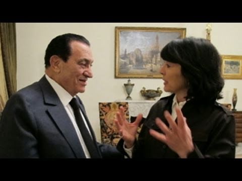 mubarak - ABC's Christiane Amanpour gets an interview with the embattled President.
