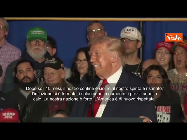 Trump in Pennsylvania: In soli 10 mesi l'America è tornata, più forte e rispettata che mai