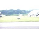 hunters take off in farnborough international air show