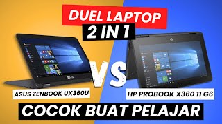 DUEL Laptop 2 in 1 Murah! Asus ZenBook UX360 vs HP ProBook X360 — Siapa Lebih Worth It?