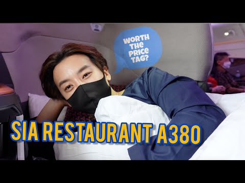 Singapore Airlines A380 Restaurant (1st Day) - My $300 nasi lemak lunch on a parked plane at Changi