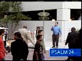 Preaching outside Joel Osteen's Lakewood Church in Houston