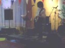 At a party playing my homebuilt guitar At a party playing my homebuilt guitar