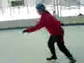 Theo p� skridskor...