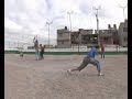 kids playing soccer and doing awesome tricks.