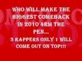 Jayz Lil Wayne Eminem TI Young Jeezy, Ludacris Gucci Mane, Rick Ross, Drake, Kanye West, Wiz Khali