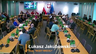 Łukasz Jakubowski – wypowiedź na posiedzeniu sejmowej Komisji Edukacji, Nauki i Młodzieży, 15.02.2024.