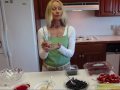In this video, Betty demonstrates how to make a perfect (and healthy) Fourth of July dessert--her Strawberry-Blueberry Parfait! It is colorful (red, white, and blue), dramatic, and delicious! And super easy to make!!! Ingredients: 2 cups fresh strawberries, washed, dried (with paper towel), and quartered 2 cups fresh blueberries, washed and dried 2 tablespoons Spleda (or sugar or other artificial sweetener) 1 carton strawberry glaze (I used sugar-free.) 8 oz. carton frozen whipped topping ...