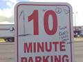 10 Minute Parking Only