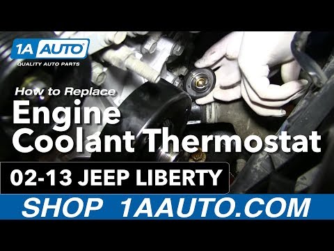 How To Install Replace Engine Coolant Thermostat and Housing 3.7L 2002-2013 Jeep Liberty