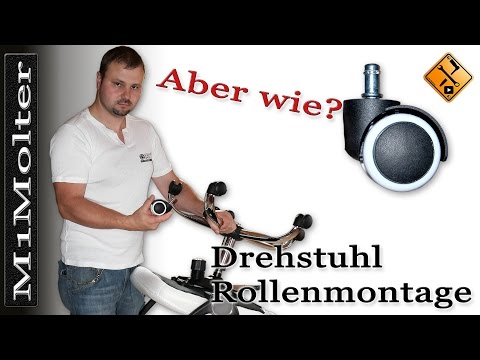 Bürostuhl Rollen wechseln Anleitung von M1Molter