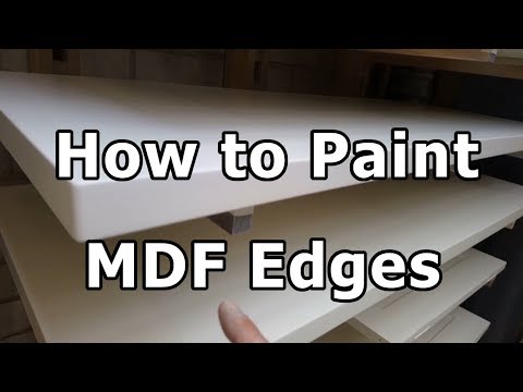 How to Paint MDF edges - without special sealers