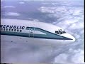 Republic Airlines B727 Air to Air Video & TV AD