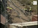 Descarrila un tren de mercancías en Moncófar (Castellón) .