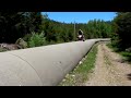 Riding my Honda Trx700xx across the pipeline at jackson meadows resevoir