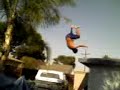 front flip off the roof