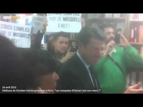 Dédicace perturbée à Paris : “Les mosquées d’Estrosi c’est non merci !”