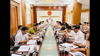 UBND thành phố giao ban thường kỳ tháng 10