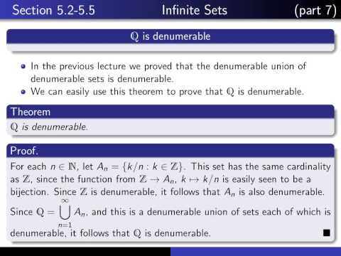 how to prove q is countable