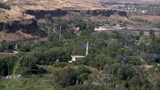 بحيرة طبريا والجولان ونهر اليرموك والحمة السورية كما تبدو من منطقة ام قيس