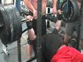 Chuck Fought 805 bench hanging blue band