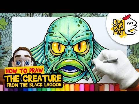 video-linktoworks-HOW TO DRAW THE CREATURE FROM THE BLACK LAGOON |...