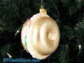 Bagel Glass Christmas Ornament