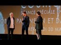 Robert Pattinson and David Cronenberg Cosmopolis Screening