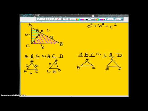 how to prove pythagorean theorem using similar triangles