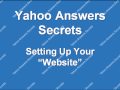yahoo answers 6: Yahoo Answers Secrets: Setting Up Your Redirect