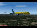 Fly Simulator 2004 - A380 ILS Approach to Runway 14 at SBFL.