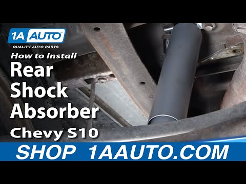 How To Install Replace Rear Shock Absorbers Chevy S10 Pickup Truck GMC S15 Sonoma 1AAuto.com