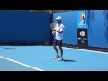 David Nalbandian Practice - Australian Open 2012
