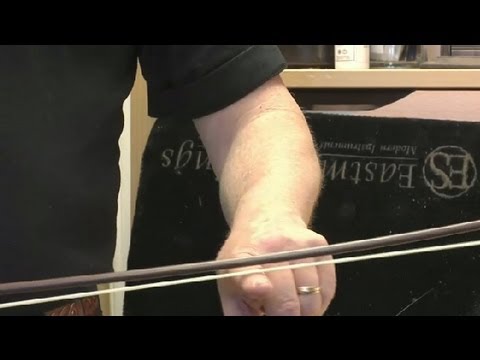 how to adjust violin bow