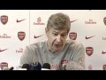 Arsene Wenger on the injuries to Van Persie and Gibbs
