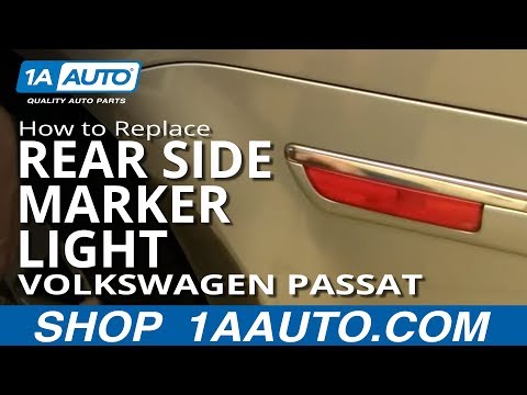 How To Install Replace Rear Side Marker Light Volkswagen Passat 01-05 1AAuto.com