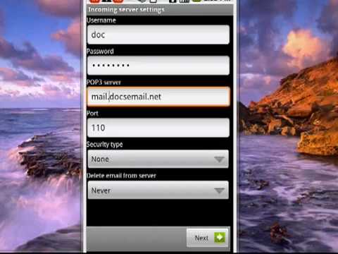 how to sync tcs mail in android