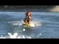 Standing on kneeboard