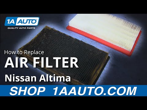 How To Install Replace Check Engine Air Filter 2002-06 Nissan Altima